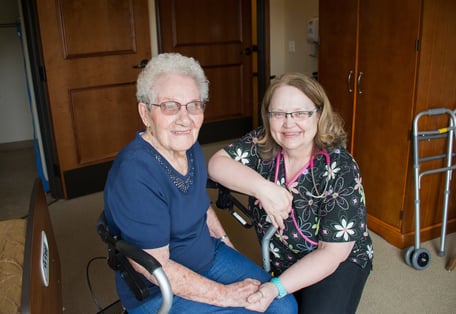 resident with nurse