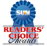 sun current readers choice award ribbon