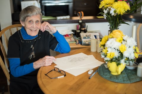 Meet Winnie Conger, 94-year-old artist