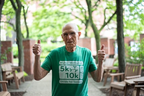 Resident Orin runs to support his community